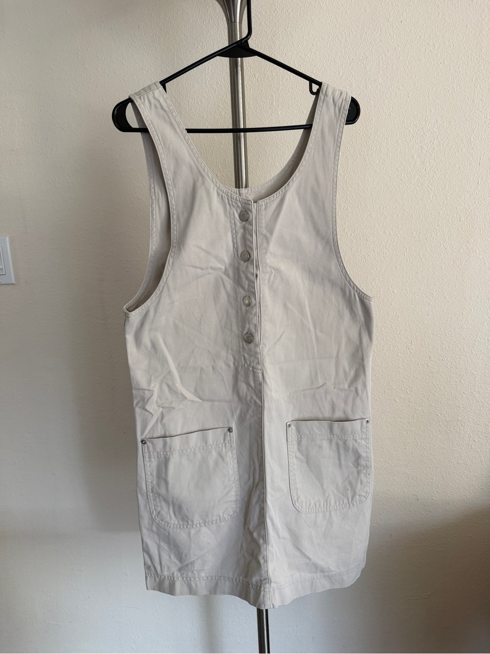 Memphis Vintage Cream Sleeveless Pinafore